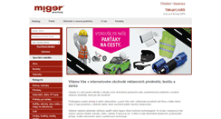 Desktop Screenshot of darecky.miger.cz